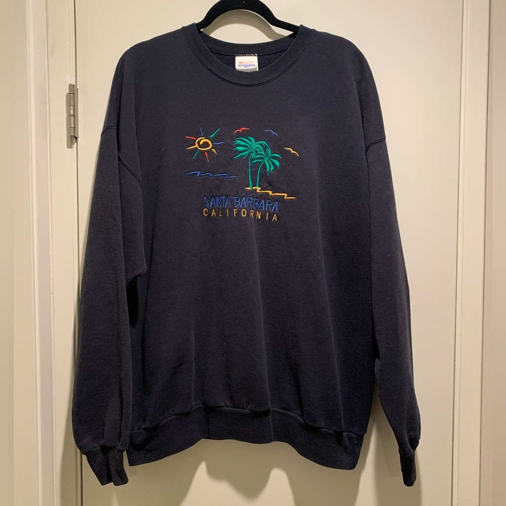 Santa Barbara California Womens Coastal Grandma Sweatshirt